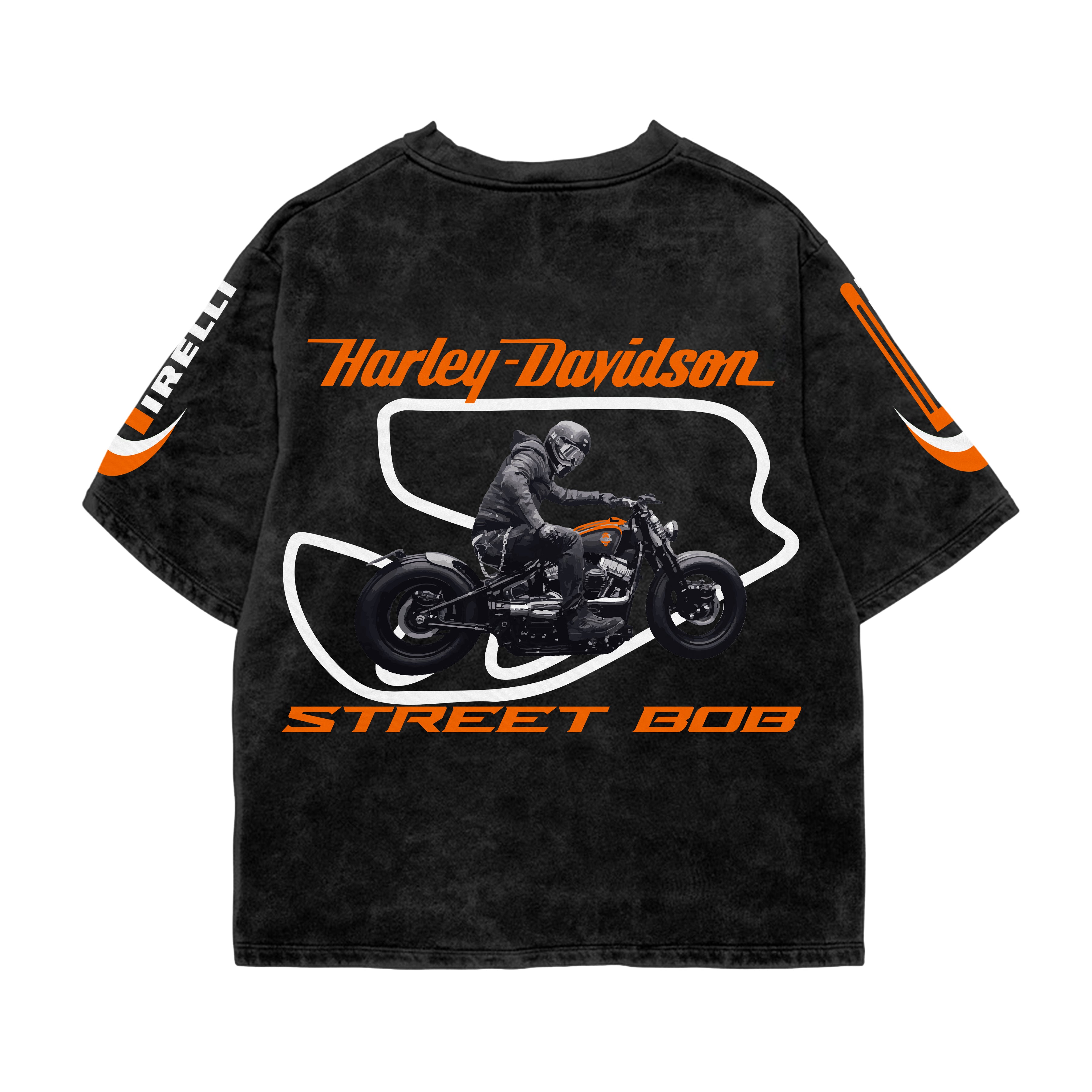 Highway Authority Acid Wash Oversized Tee