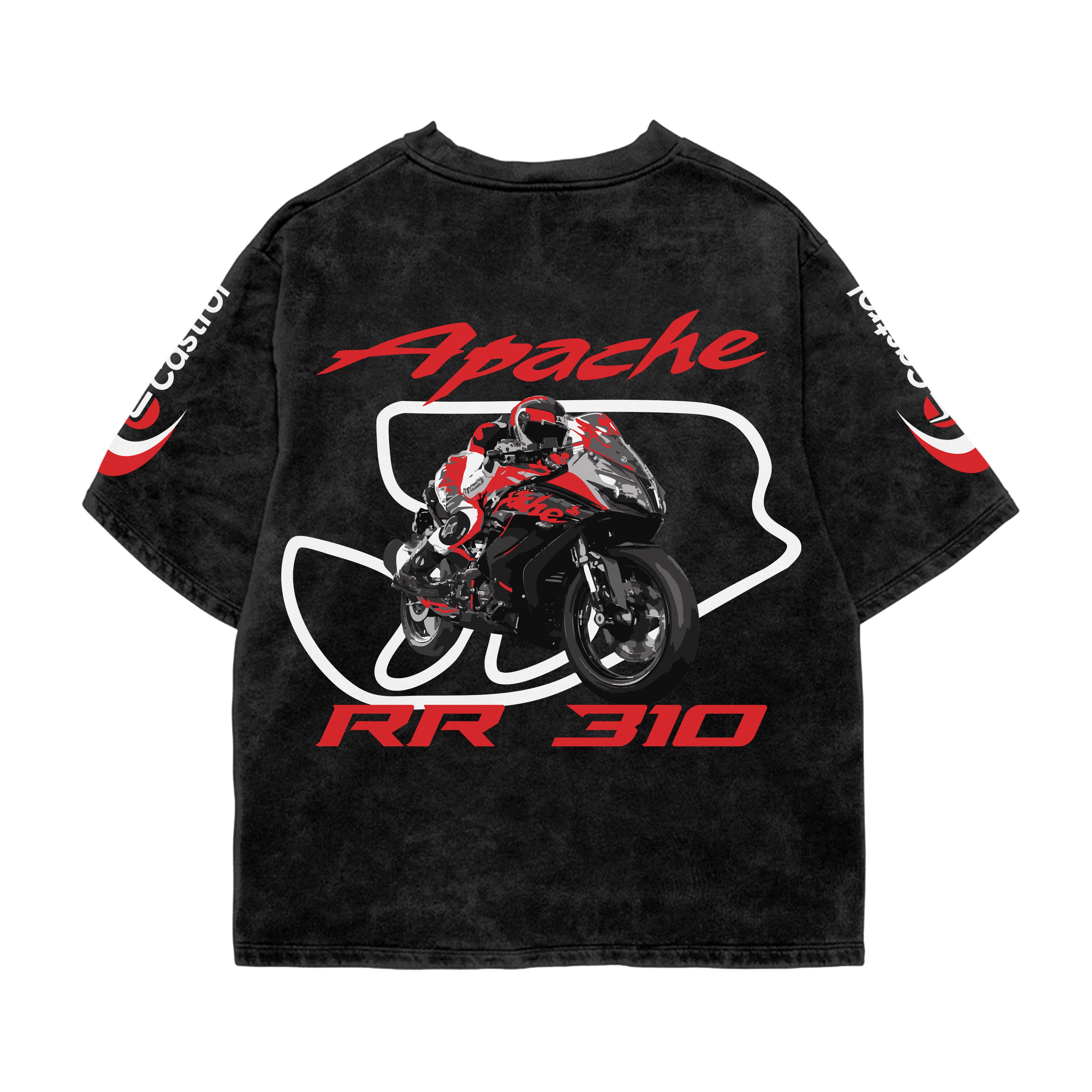 Redline Apache Acid Wash Oversized Tee