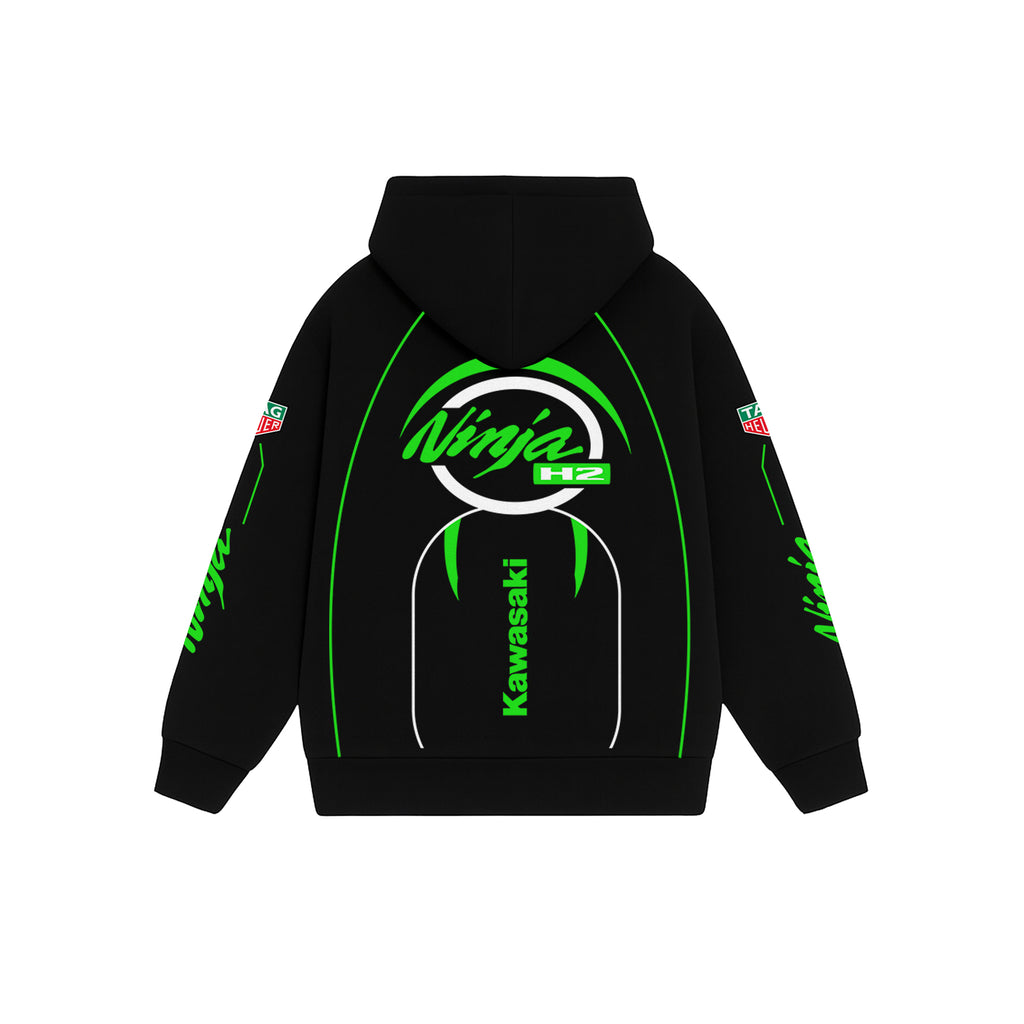 Nitrorush Black Oversized Hoodie