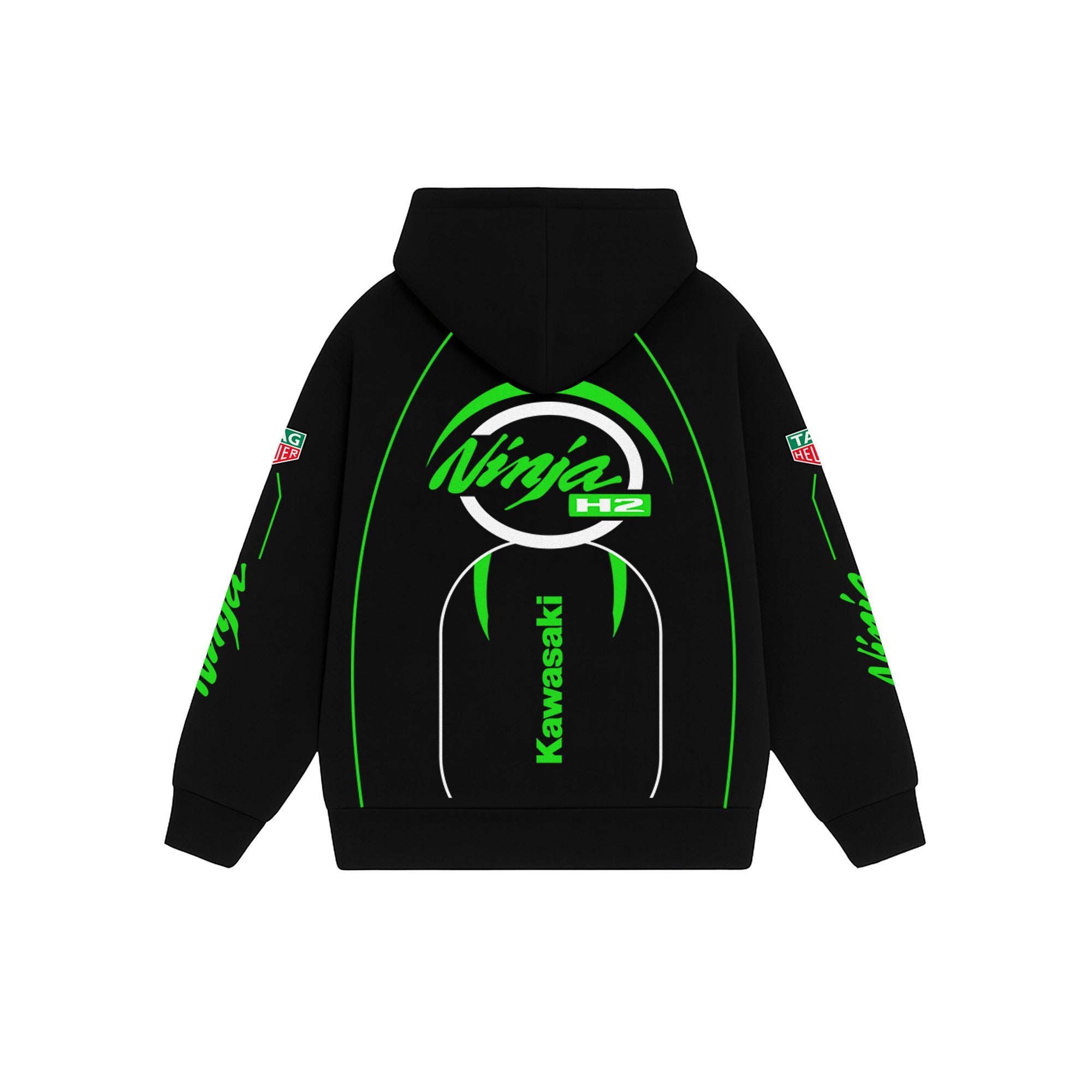 Nitrorush Black Oversized Hoodie