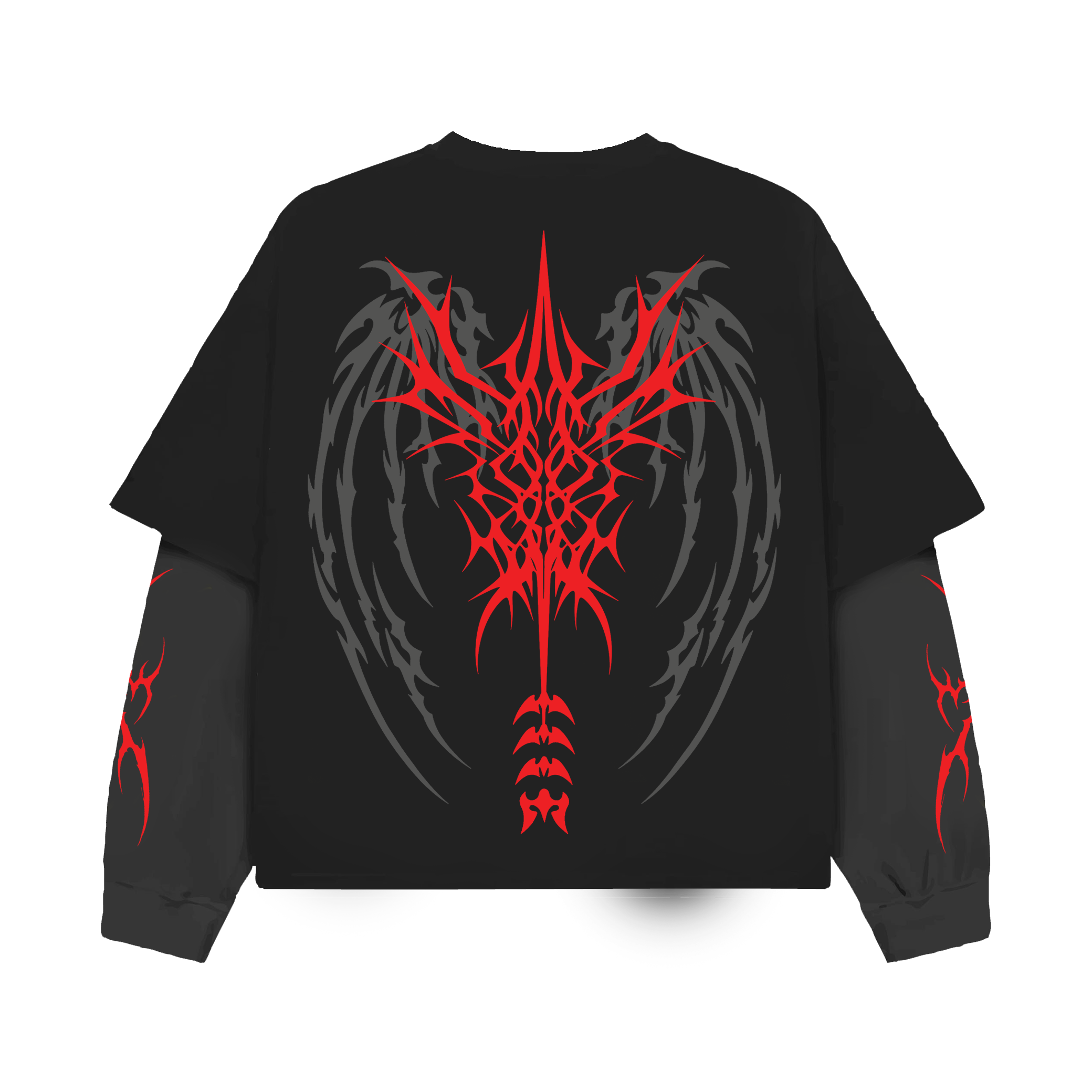 Infernal full Sleeve Oversized Tee