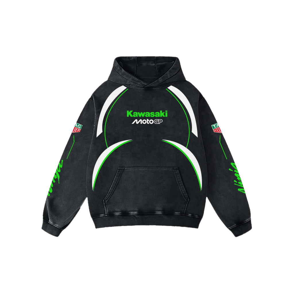 Nitrorush Acid Wash Oversized Hoodie