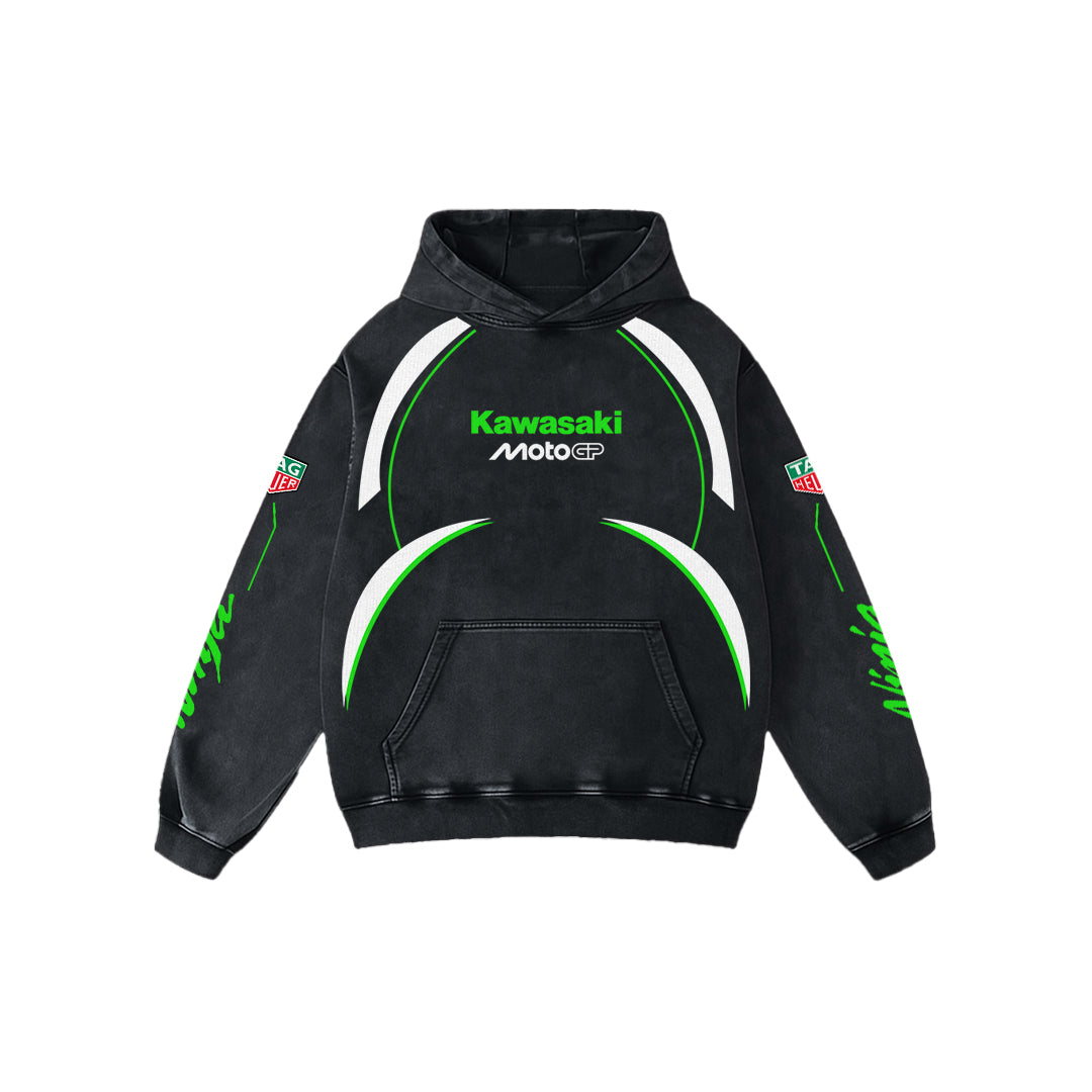 Nitrorush Acid Wash Oversized Hoodie