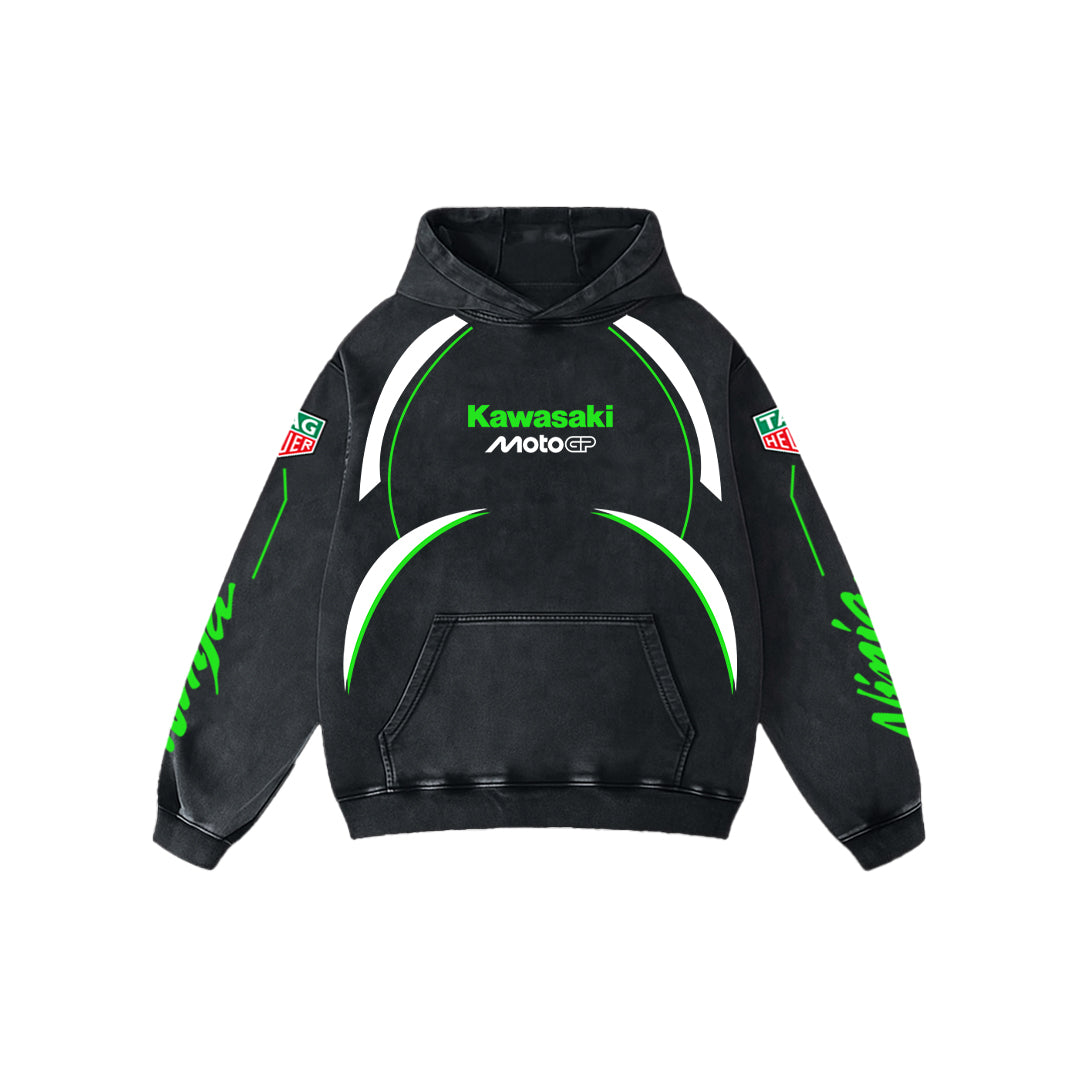 Nitrorush Acid Wash Oversized Hoodie