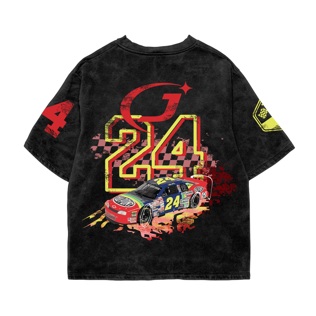 Circuit 24 Acid Wash Oversized Tee
