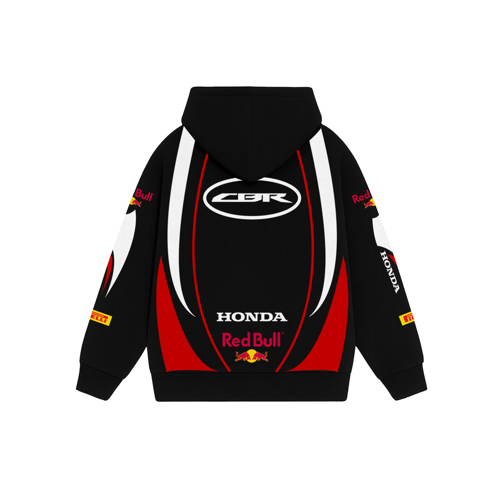 Powerstroke Black Oversized Hoodie