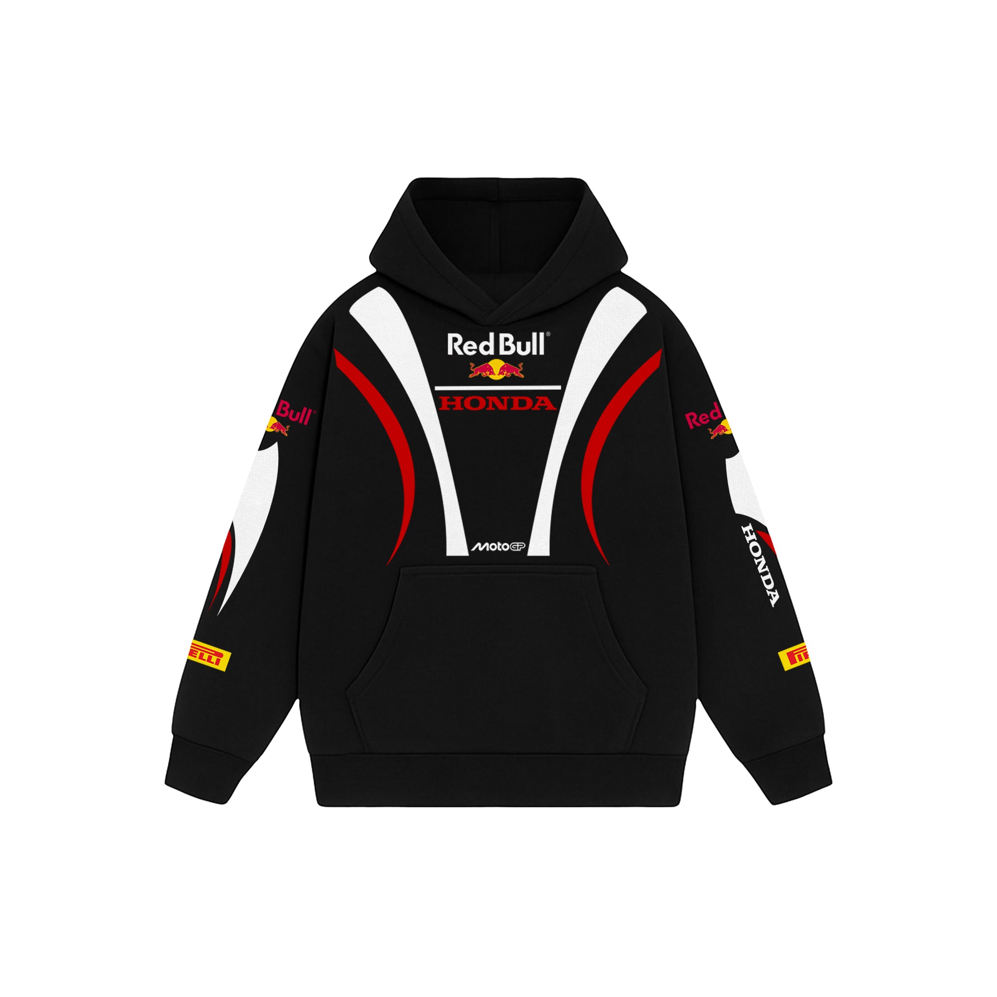 Powerstroke Black Oversized Hoodie