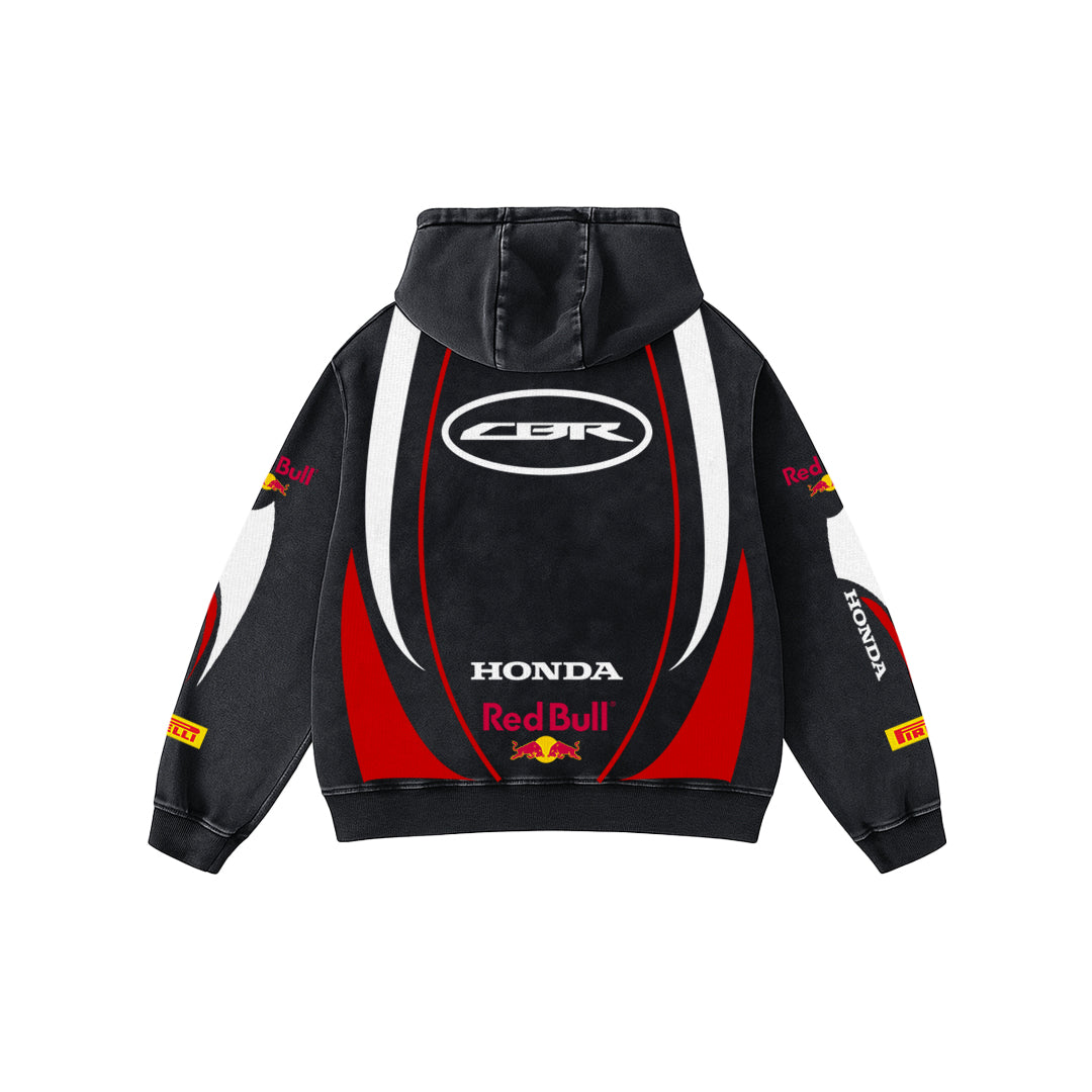 Powerstroke Acid Wash Oversized Hoodie