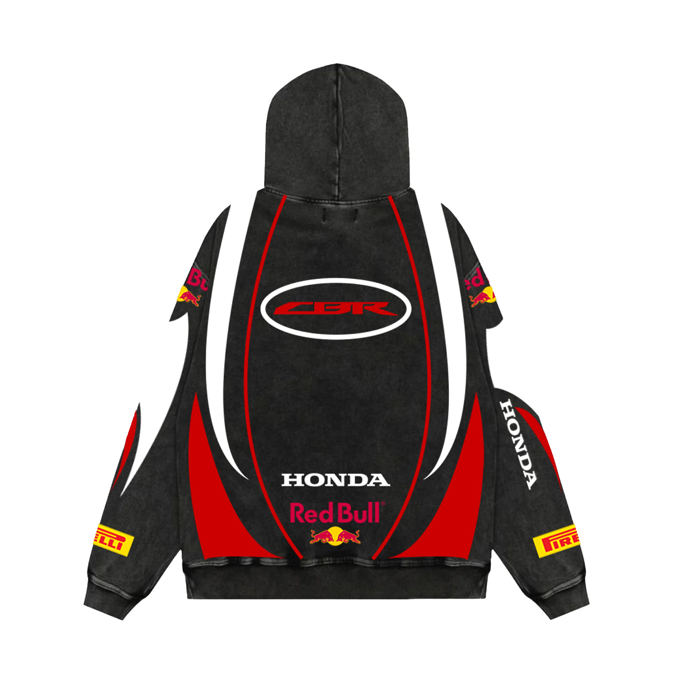 Powerstroke Acid Wash Oversized Hoodie