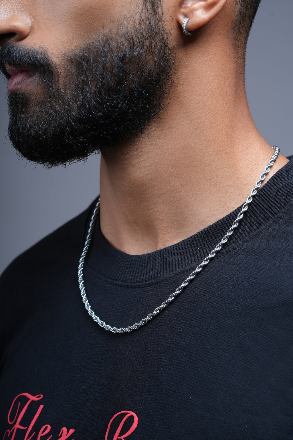 SILVER HELIX CHAIN