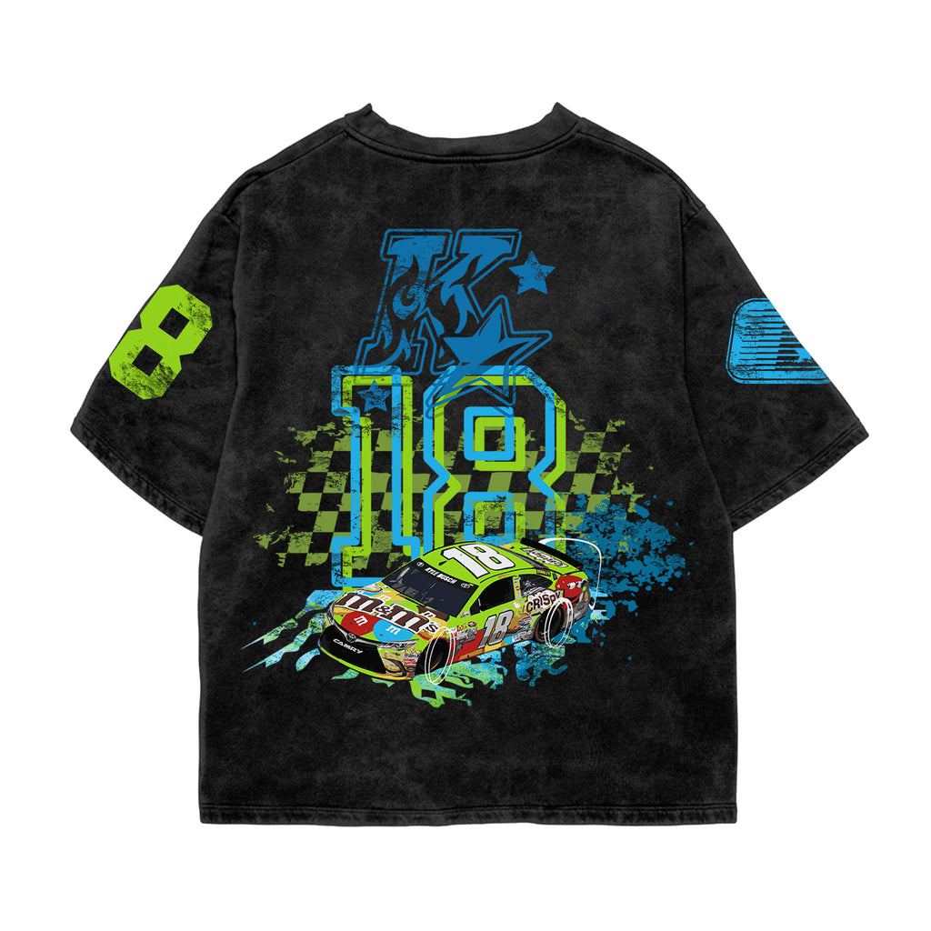 Racecore 18 Acid Wash Oversized Tee