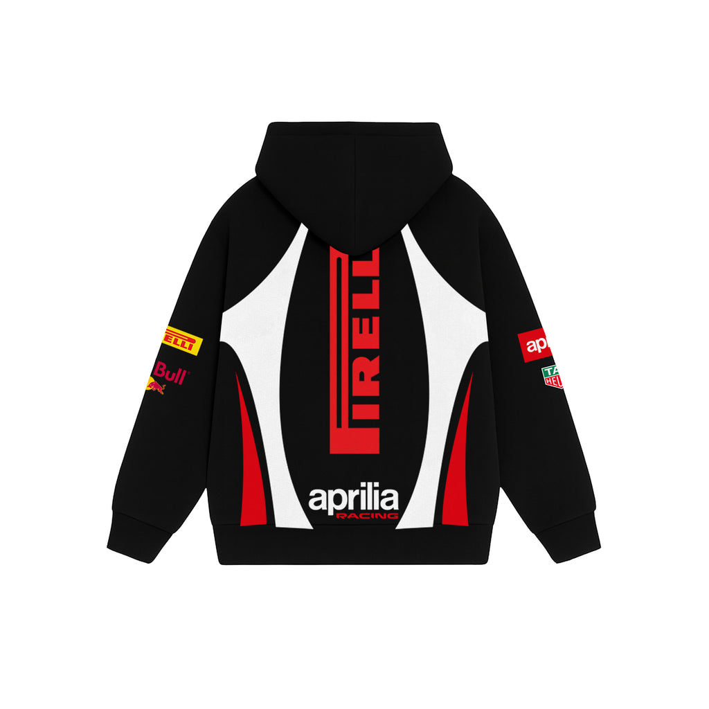 Trackfire Black Oversized Hoodie