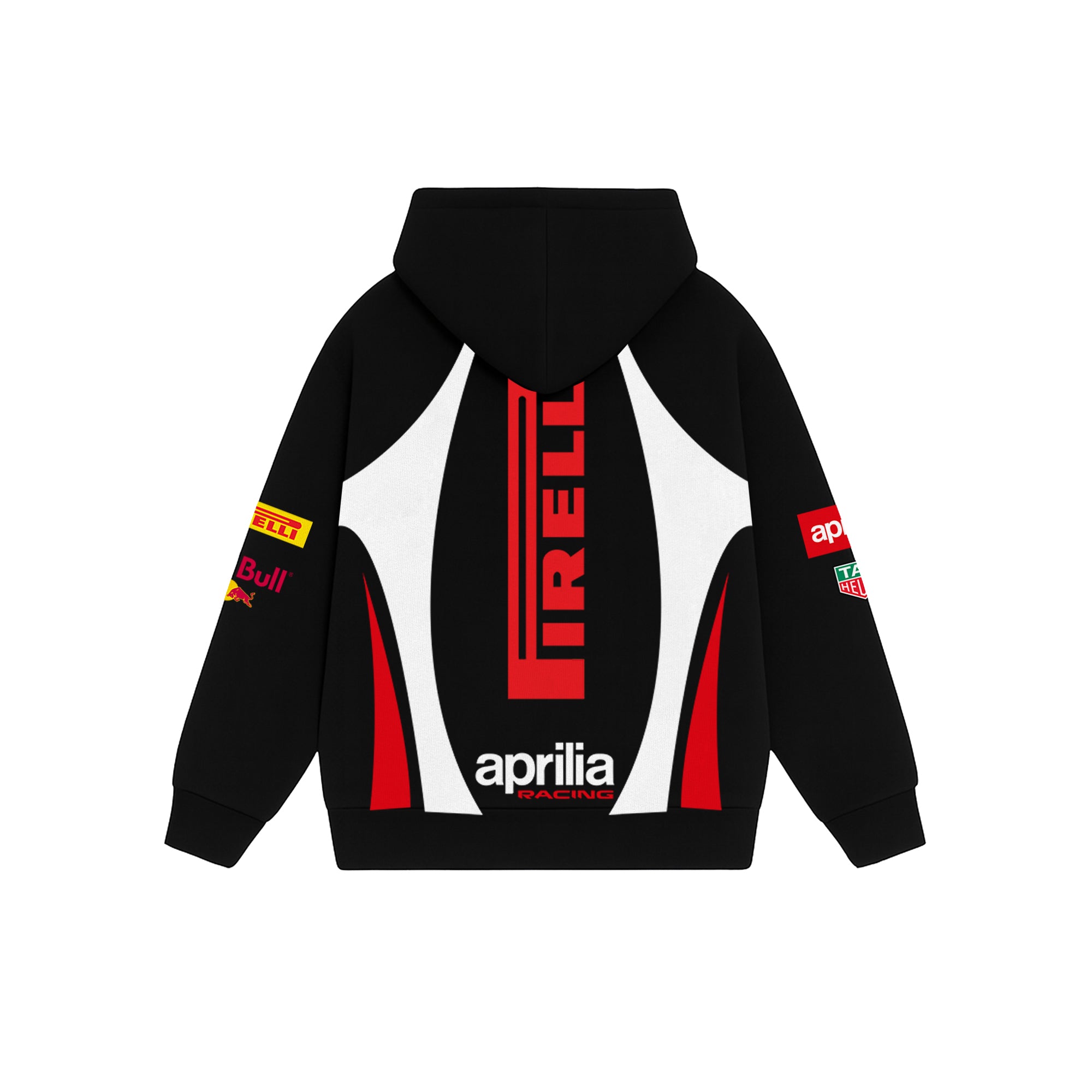 Trackfire Black Oversized Hoodie