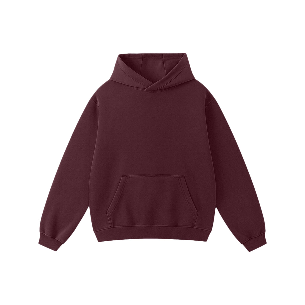 Wine Red Oversized Hoodie