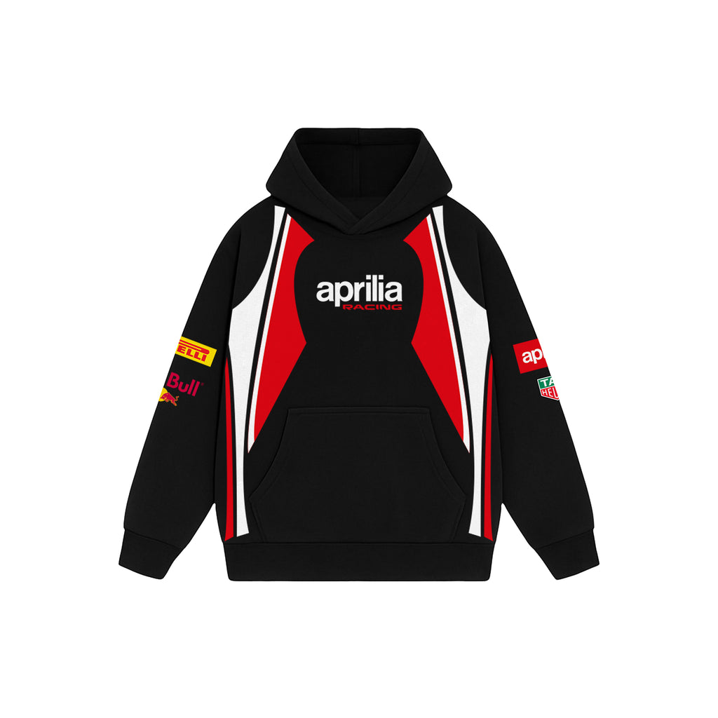 Trackfire Black Oversized Hoodie