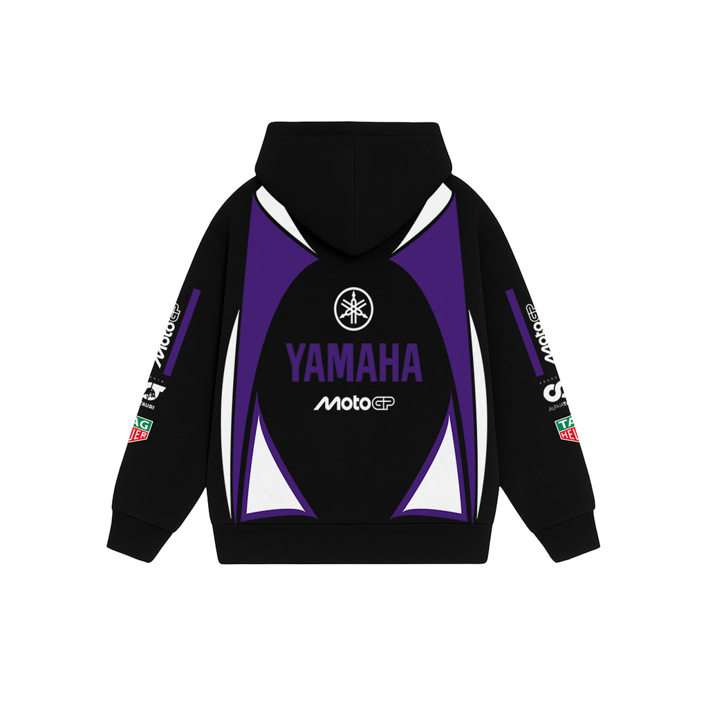 Racewave Black Oversized Hoodie