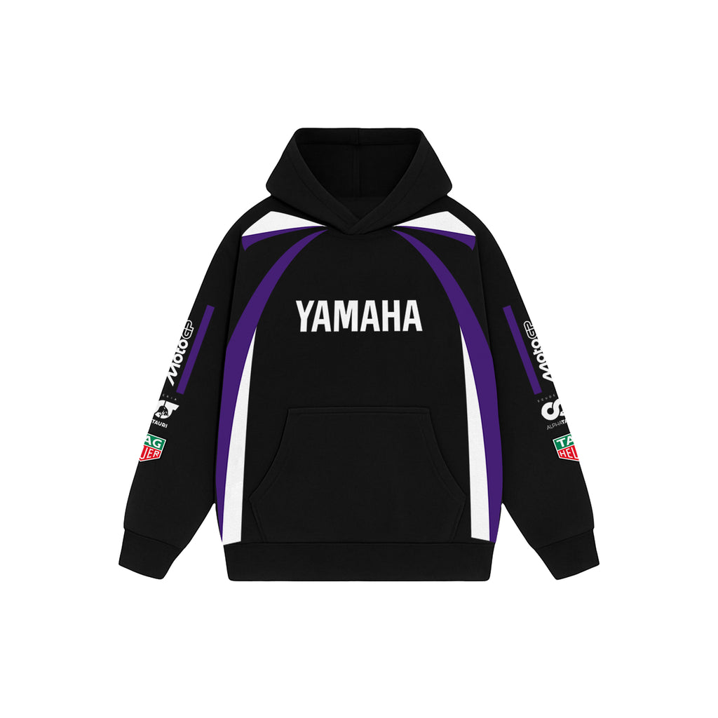 Racewave Black Oversized Hoodie