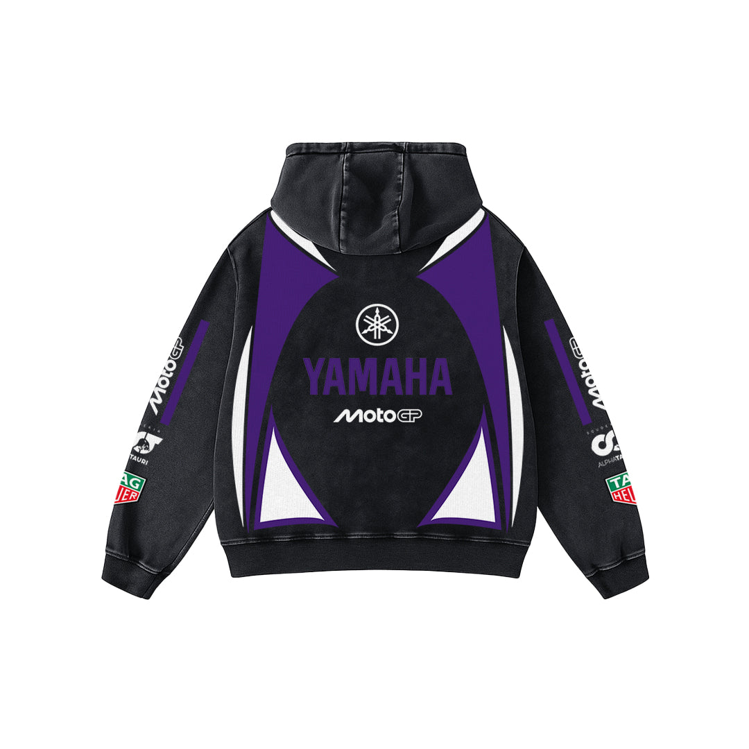 Racewave Acid Wash Oversized Hoodie