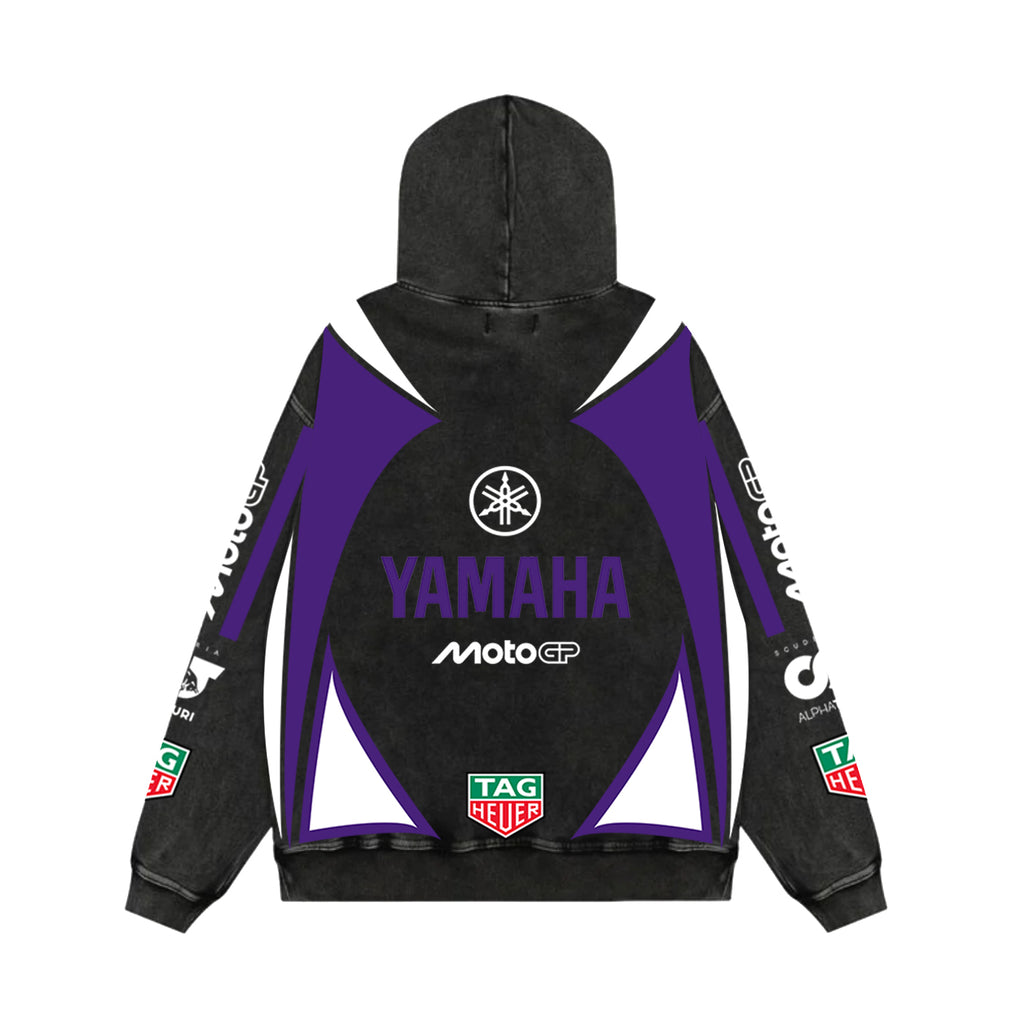 Racewave Acid Wash Oversized Hoodie