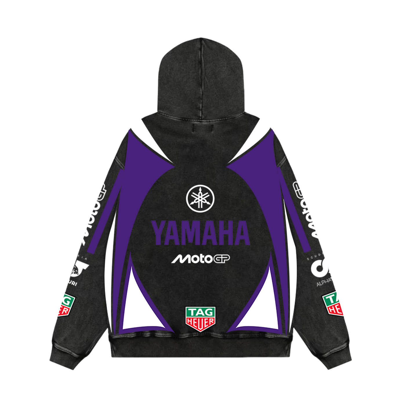 Racewave Acid Wash Oversized Hoodie