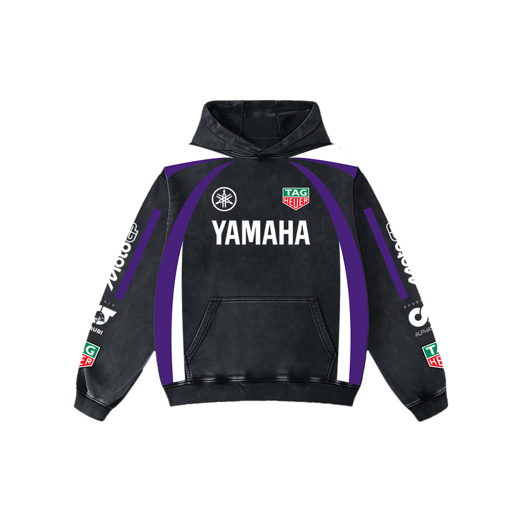 Racewave Acid Wash Oversized Hoodie