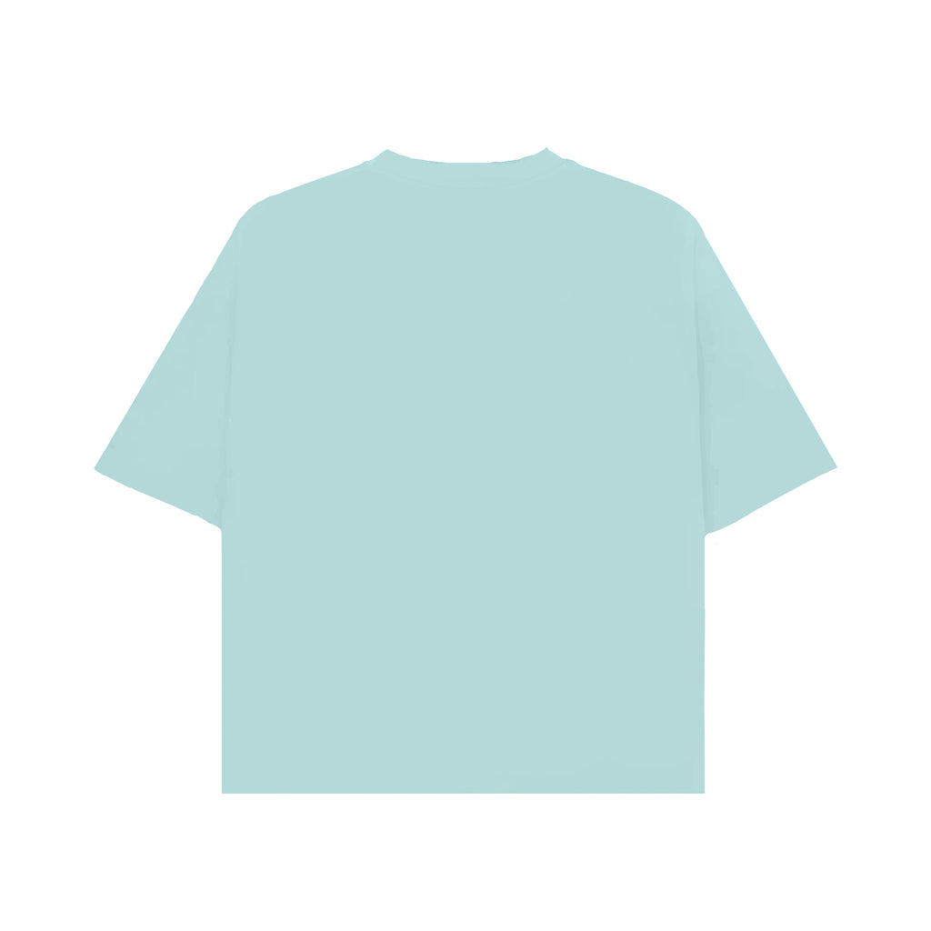 Aqua Blue Oversized Tee