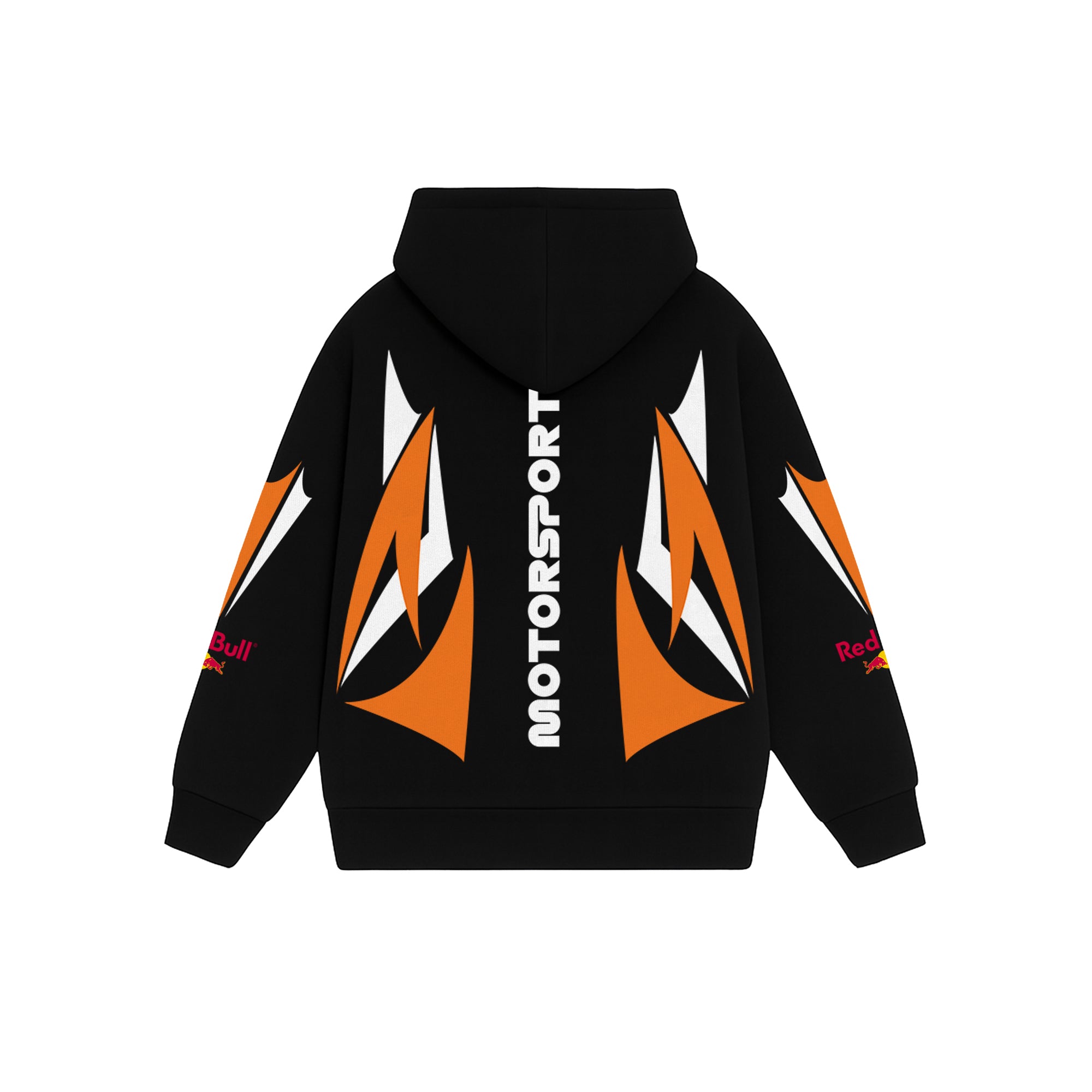 Throttle Burn Black Oversized Hoodie