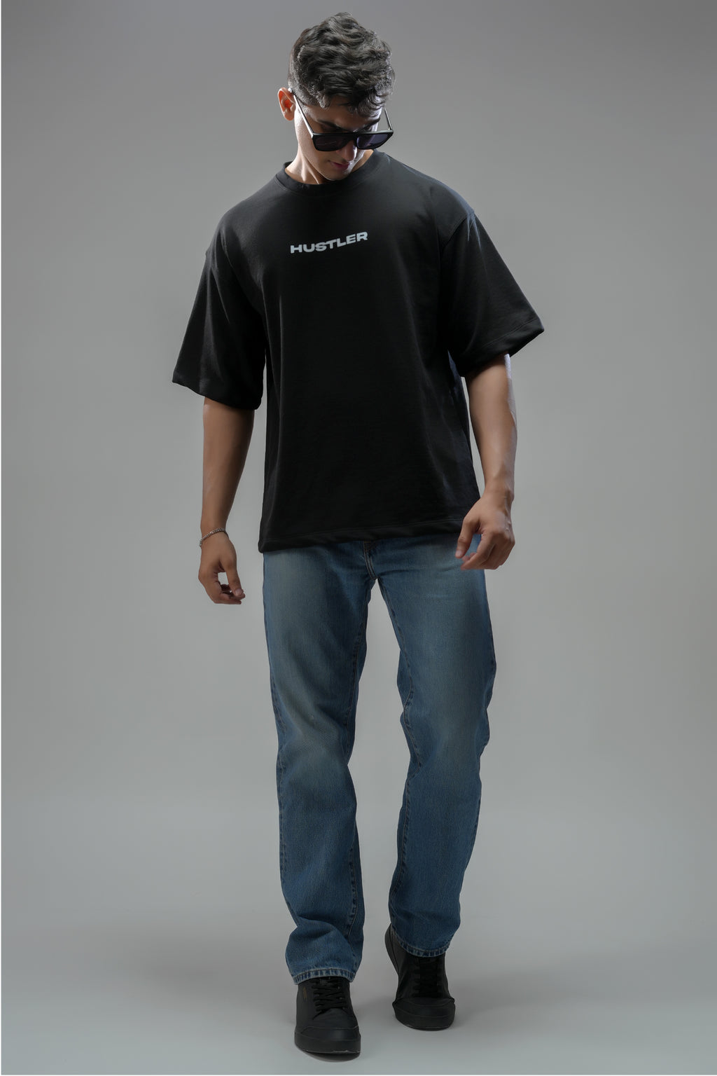 HUSTLER MODE - MINIMAL BLACK UNISEX TEE