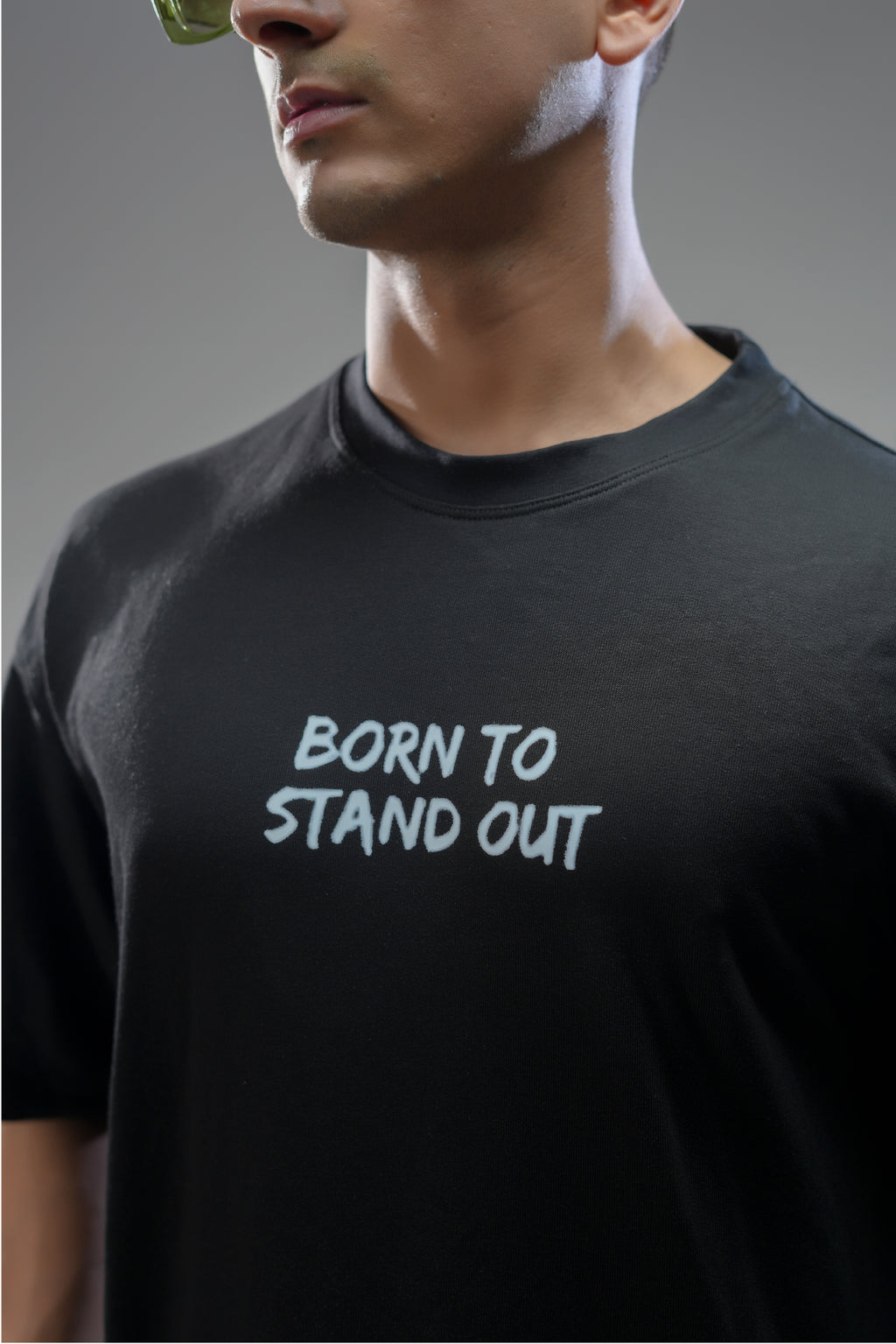 BORN TO STAND OUT - STATEMENT BLACK UNISEX TEE