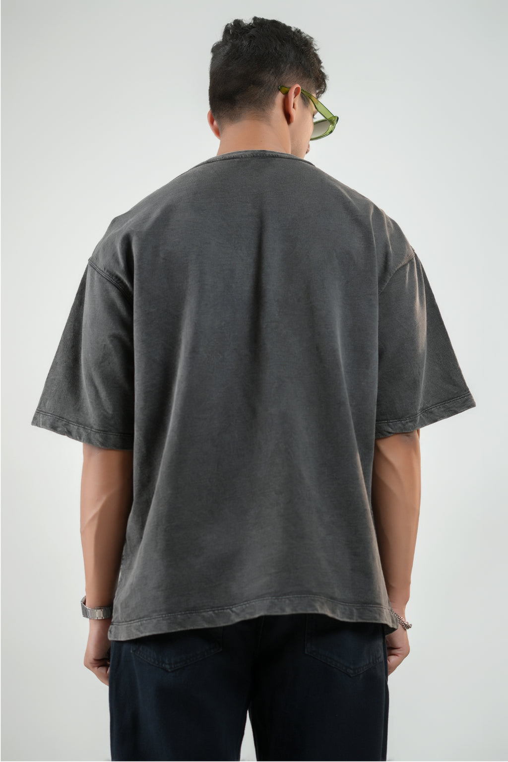 BORN TO BREAK RULES - ACID WASH UNISEX TEE