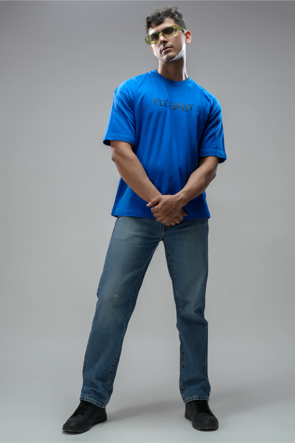 SKYLINE BLUE OVERSIZED UNISEX TEE