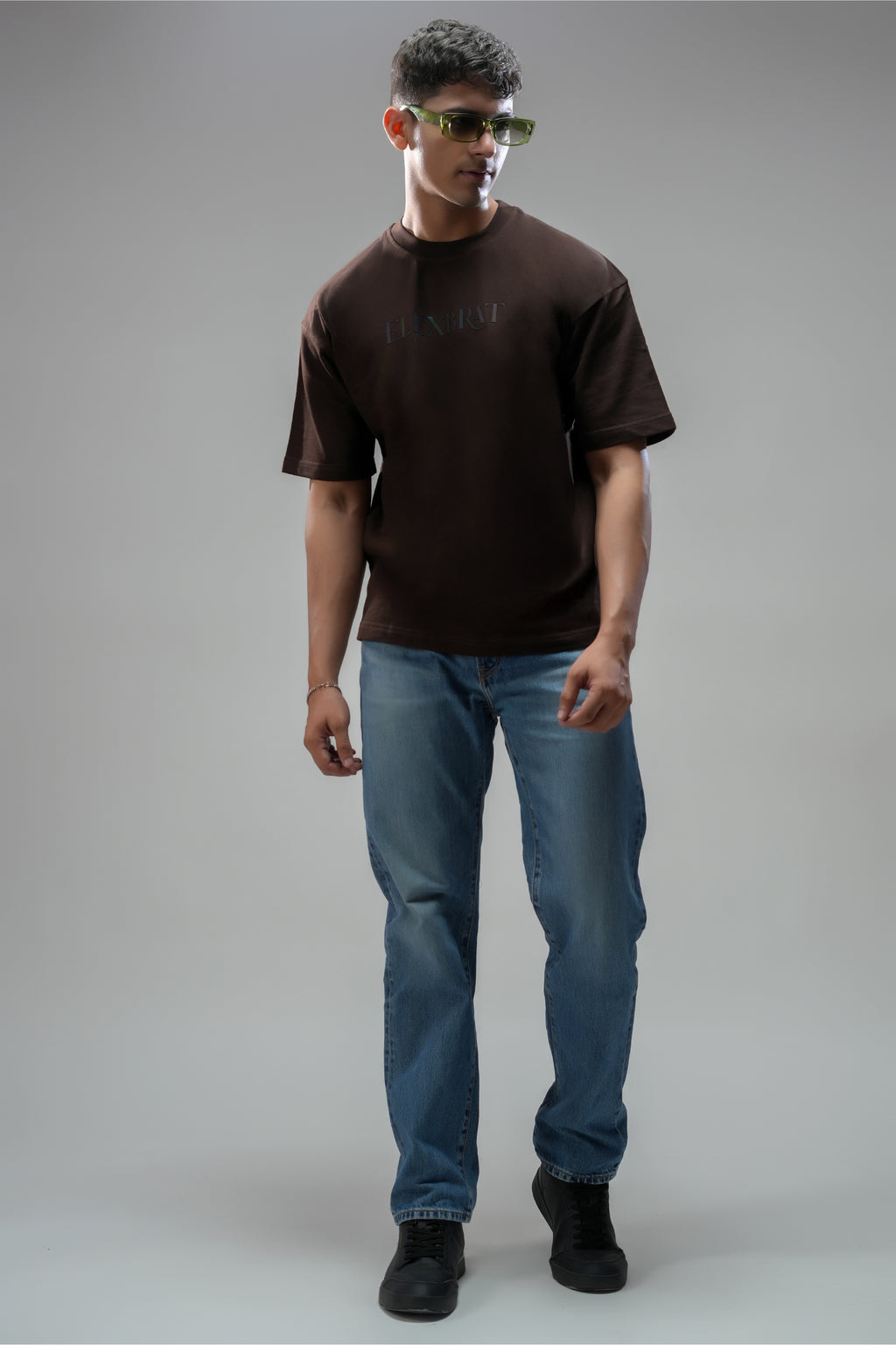 CHESTNUT BROWN OVERSIZED UNISEX TEE