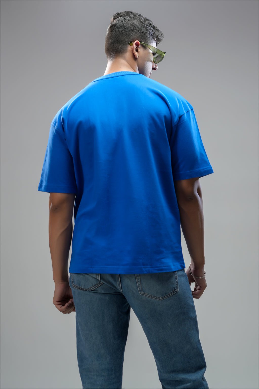 SKYLINE BLUE OVERSIZED UNISEX TEE