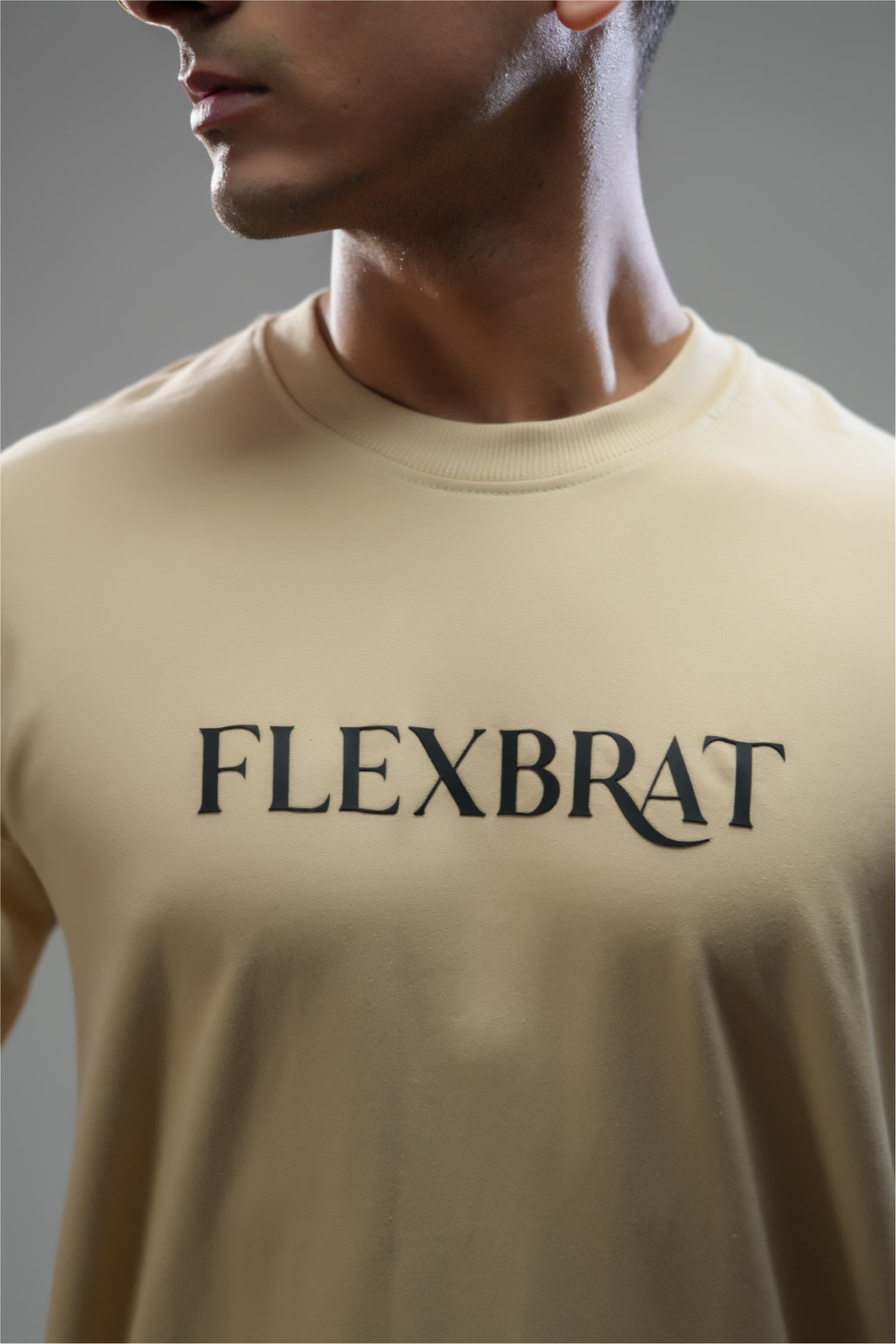 LIGHT BROWN CLASSIC OVERSIZED UNISEX TEE