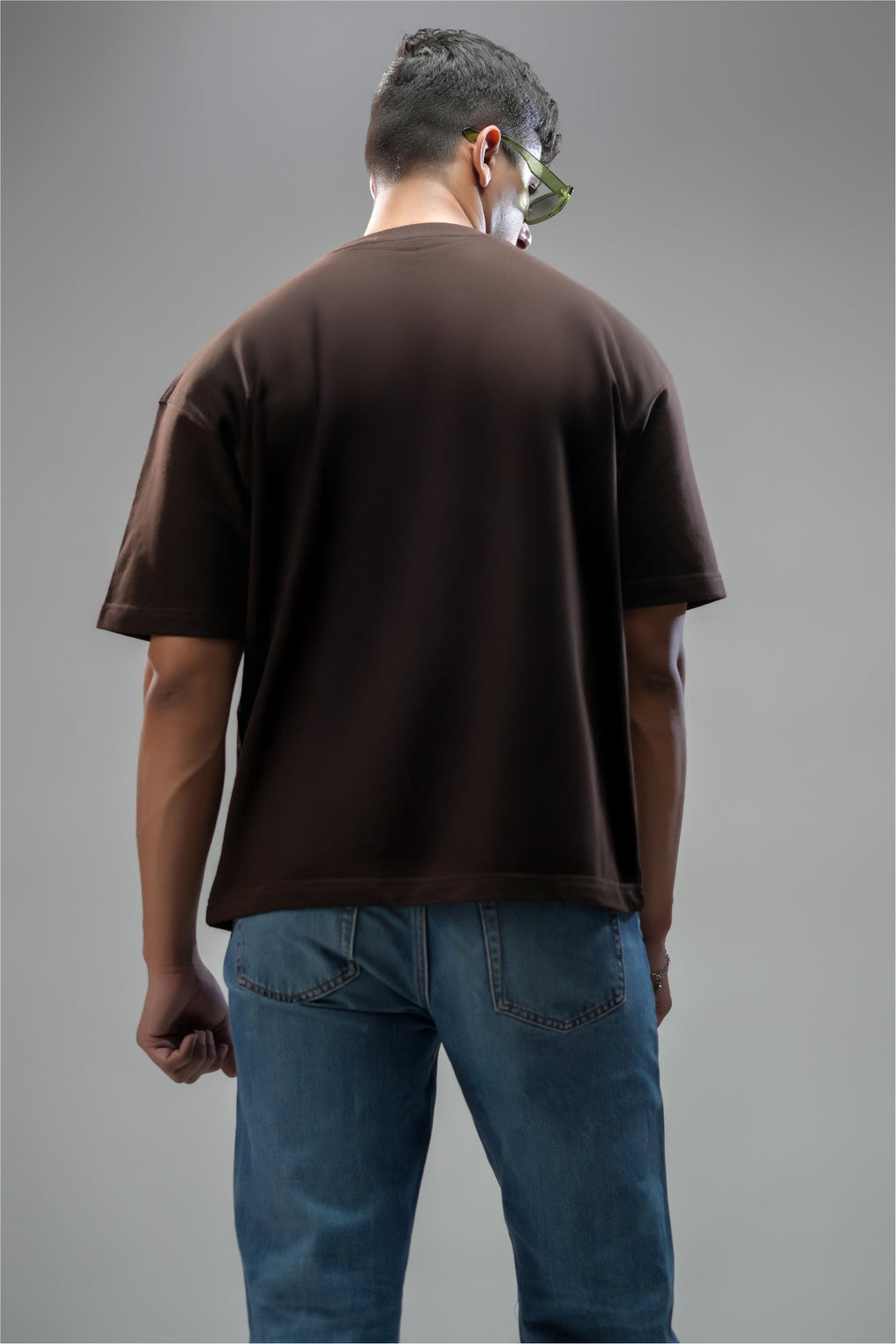 CHESTNUT BROWN OVERSIZED UNISEX TEE