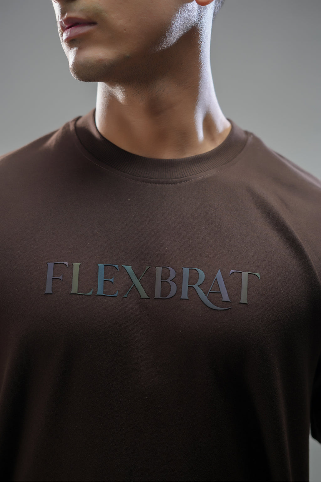 CHESTNUT BROWN OVERSIZED UNISEX TEE