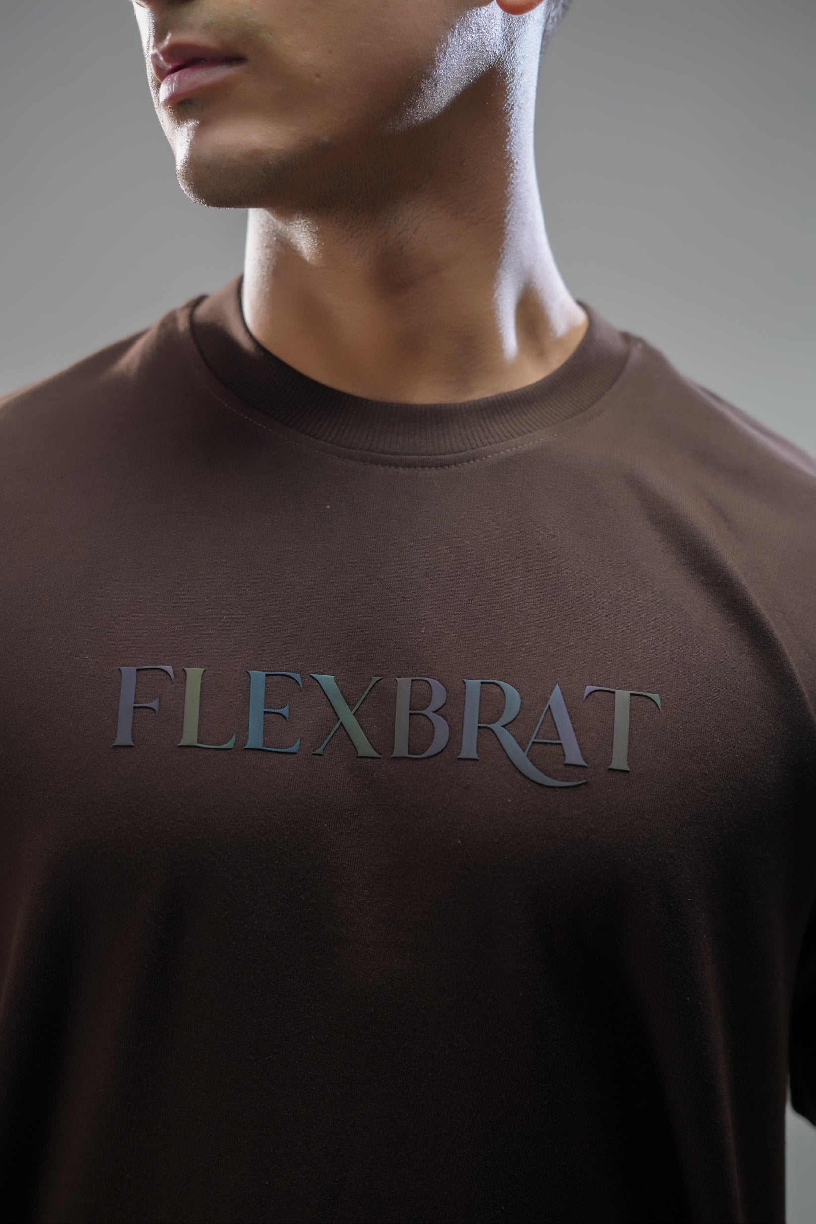 CHESTNUT BROWN OVERSIZED UNISEX TEE