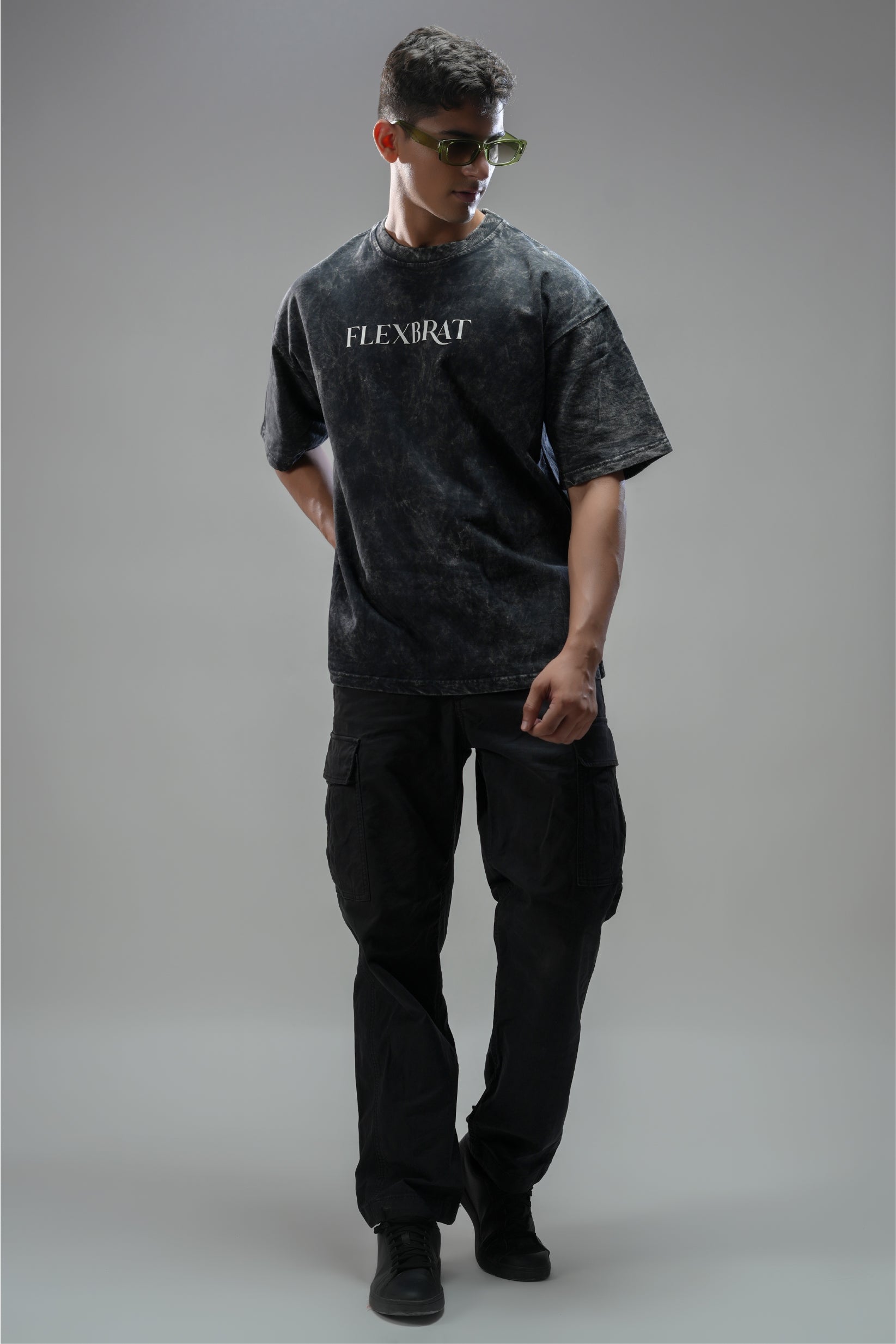 BLACK ACID VOID CLASSIC OVERSIZED UNISEX TEE