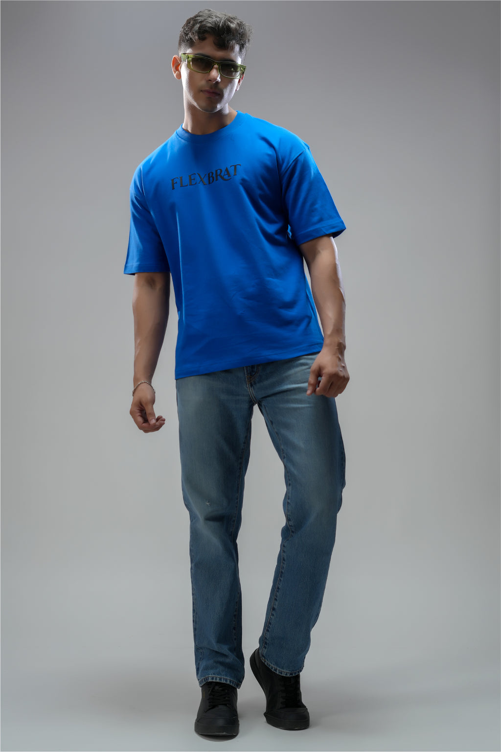 SKYLINE BLUE OVERSIZED UNISEX TEE