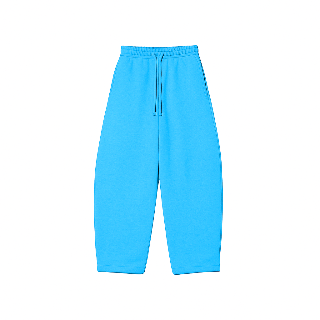 Aqua Blue Baggy Sweatpants