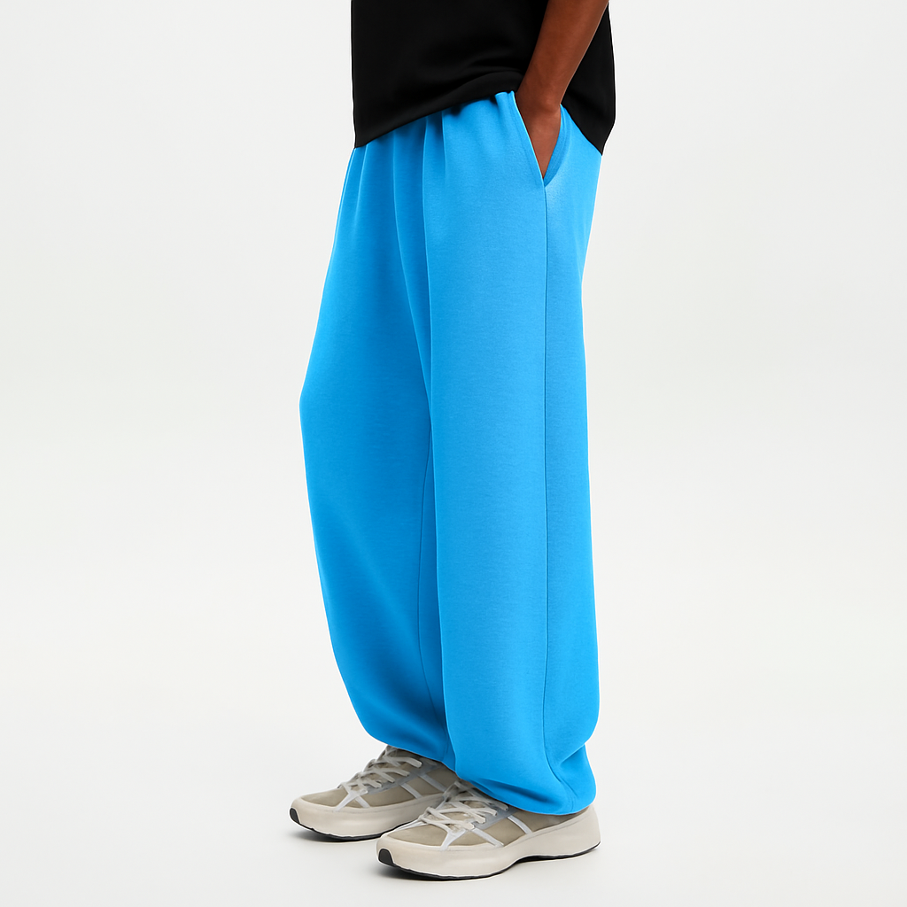 Aqua Blue Baggy Sweatpants
