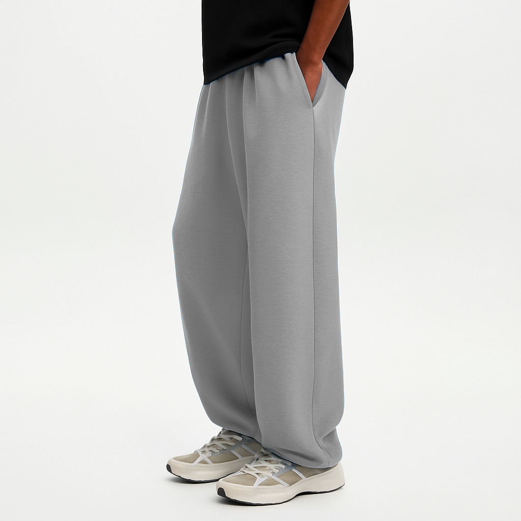 Stone Grey Baggy Sweatpants